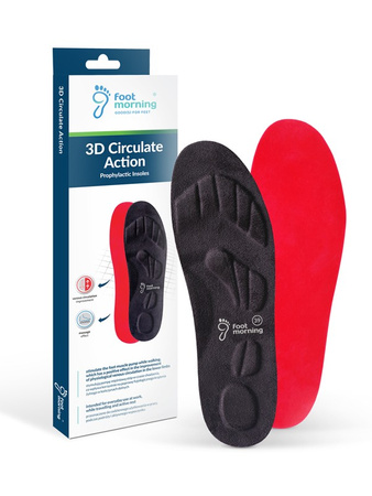 Komfortowe wkładki do butów poprawiające krążenie - 3D Circulate Action
