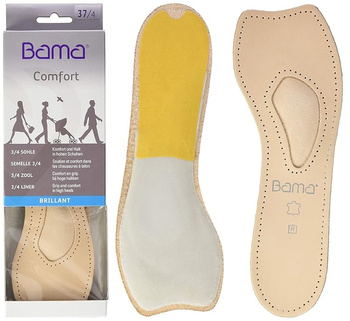 Skórzane wkładki do butów na obcasie 3/4 Bama Brillant