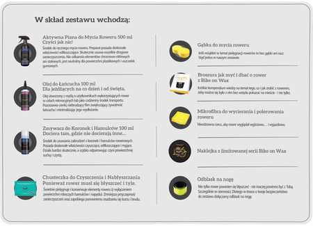 Zestaw do czyszczenia i konserwacji roweru Bike On Wax Kubełek Czystości