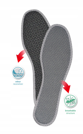 Przeciwpotne wkładki do butów z węglem aktywnym Foot Morning Carbospacer
