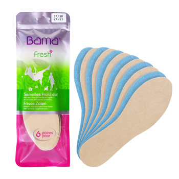 Odświeżające przeciwpotne wkładki do butów - Bama FRESH'INS - 6 par