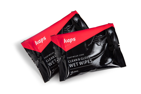 Chusteczki do czyszczenia i polerowania butów Clean & Gloss Wet Wipes
