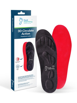 Komfortowe wkładki do butów poprawiające krążenie - 3D Circulate Action
