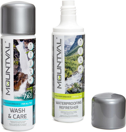 Zestaw do czyszczenia i impregnacji odzieży turystycznej Mountval Wet Weather Clothing Care Set