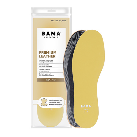 Skórzane wkładki do butów z węglem aktywnym - Bama Premium Leather