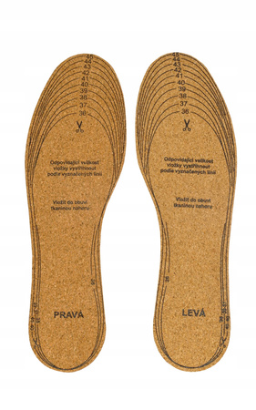 Przeciwpotne ocieplające wkładki do butów korek Trend Korek Frotte