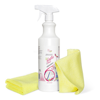 Płyn do mycia ciężkich zabrudzeń PCV + mikrofibra Bioplastic & Steel Cleaning Set