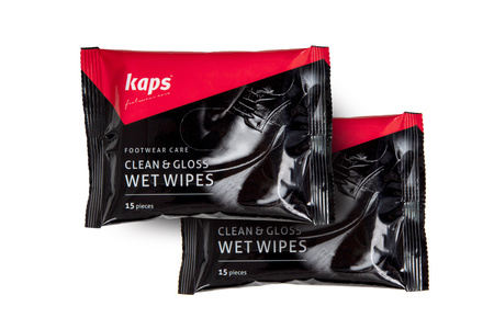 Chusteczki do czyszczenia i polerowania butów Clean & Gloss Wet Wipes