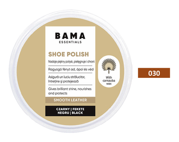 Pasta do butów z woskiem carnauba do pielęgnacji i połysku Bama Shoe Polish Kolor Brązowy